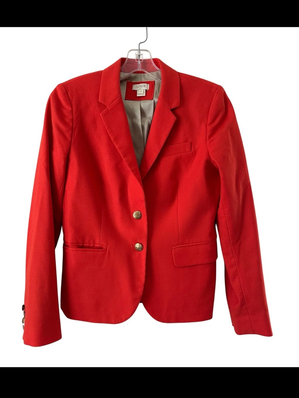 J.CREW FACTORY ORIGINAL SCHOOLBOY Single-Breasted Blazer with Gold Buttons